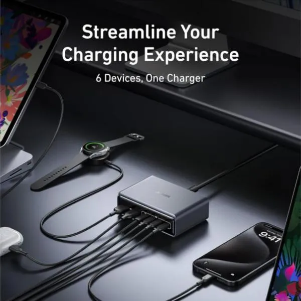 Anker Prime 200w 6 Ports Gan Usb C Pd Charging Station A2683 (3)