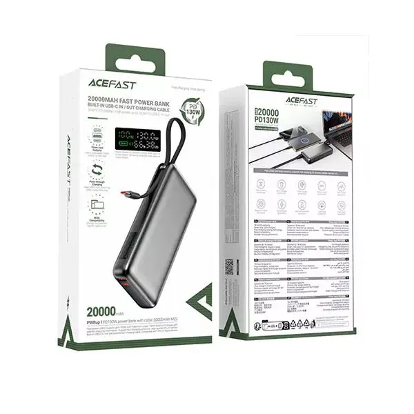 Acefast M22 Pd130w 20000mah Smart Led Display Power Bank 2