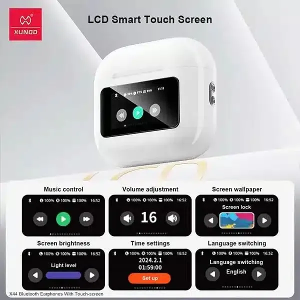 Xundd X44 Touch Screen Bluetooth Earphones 7