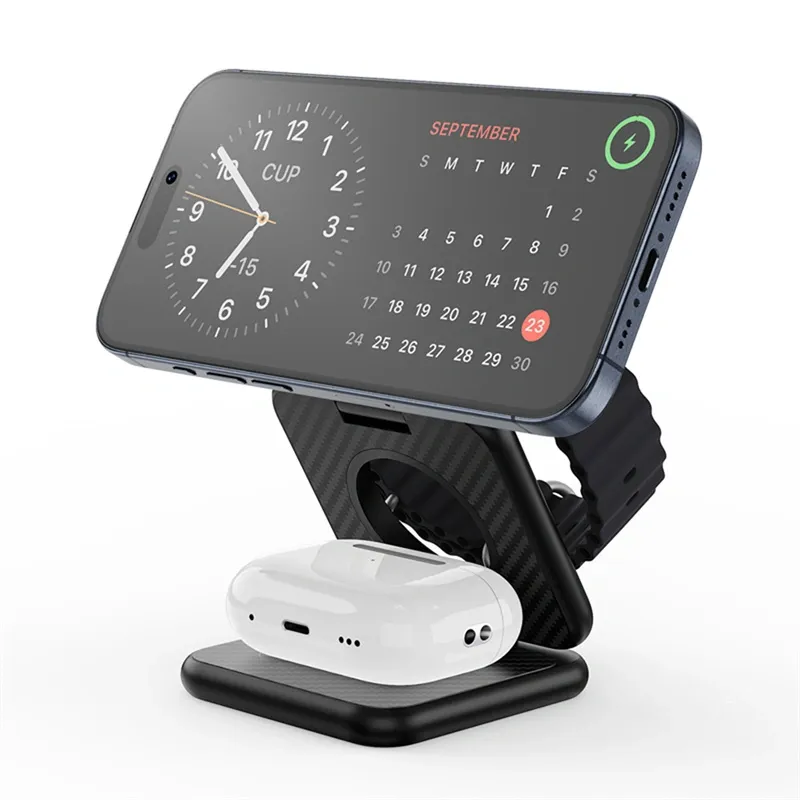 Wiwu Wi W035 Warrior 3 In 1 Wireless Charger (3)