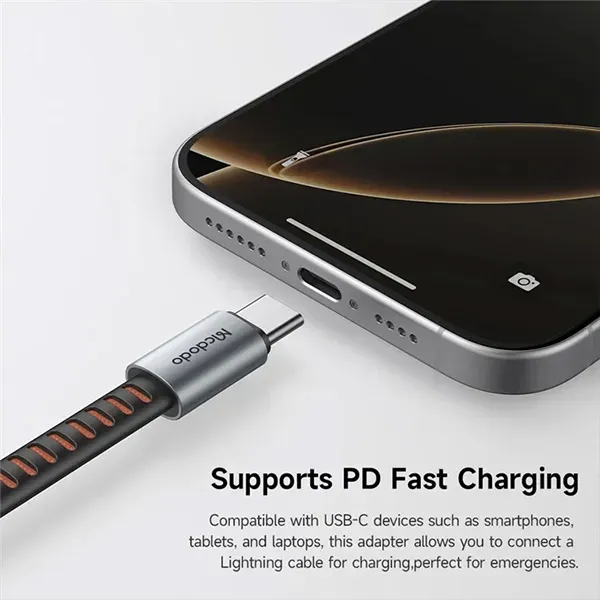 Mcdodo Ca 4870 Lightning Female To Usb C Male 3 In 1 Multi Adapter High Speed Data Transfer 3