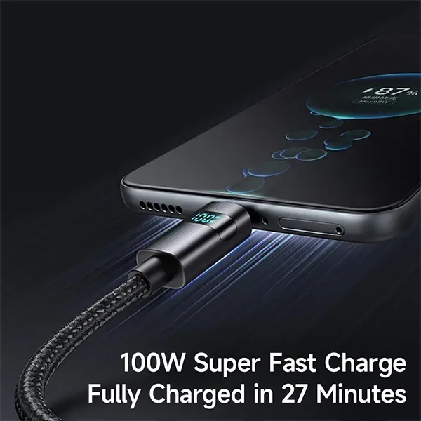 Mcdodo Ca 6520 Usb A To Usb C 66w Fast Charging Led Display Cable 2