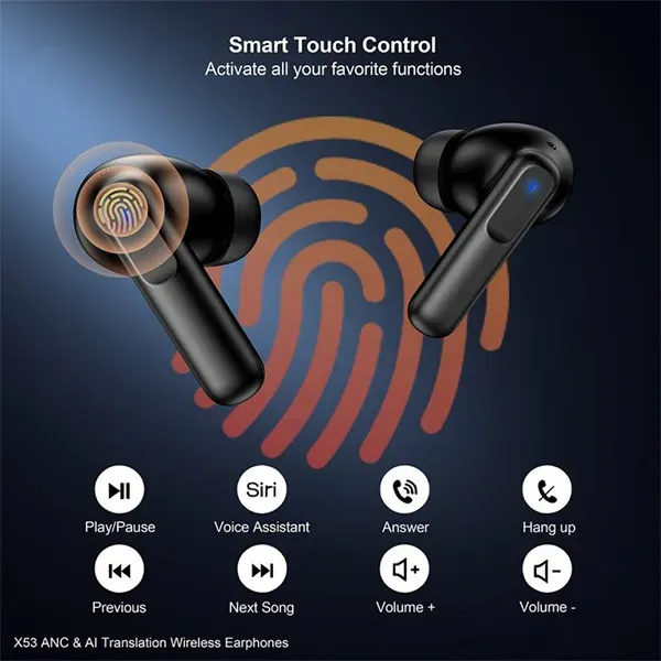 Xundd X53 Anc And Al Translation Wireless Earphones 6