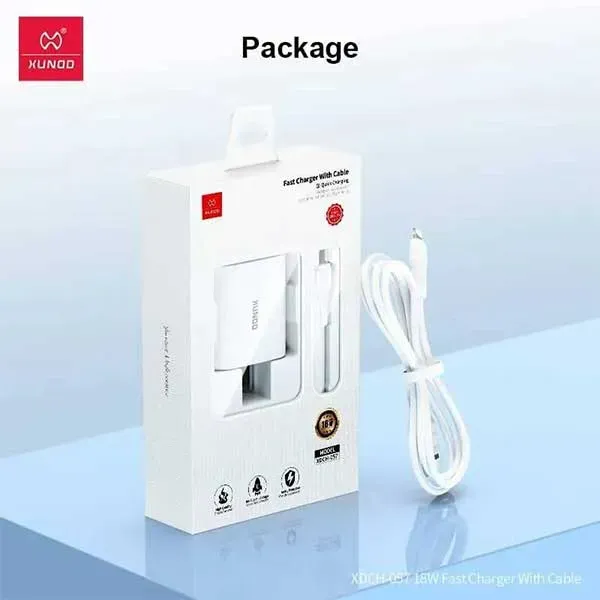 Xundd Xdch 057 18w Fast Charging Power Adapter With Lightning Cable 1