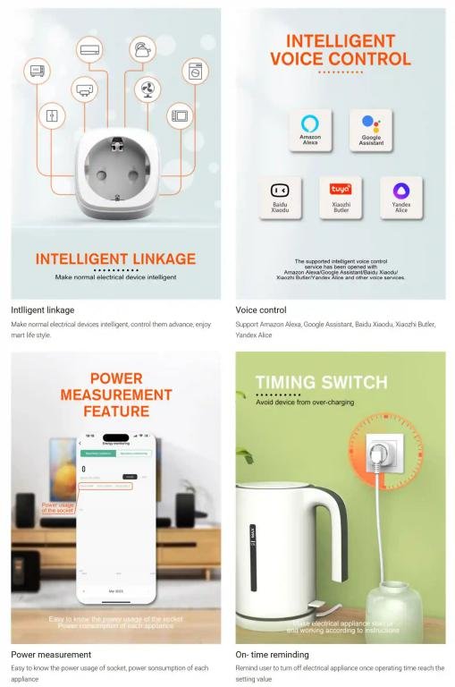 Ldnio Sew1080 Wi Fi Smart Power Socket Compatible With Alexa And Google Home (2)