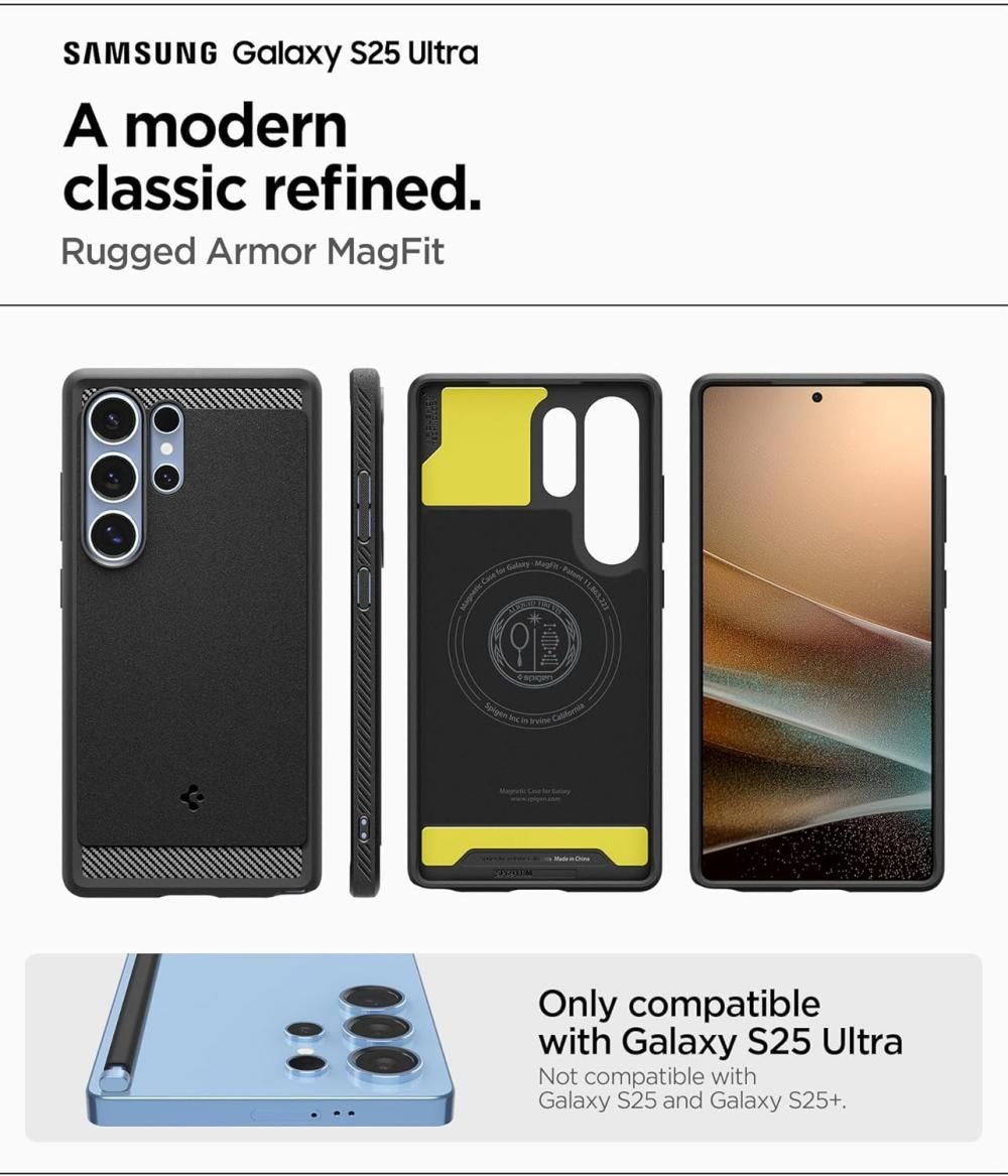 Spigen Rugged Armor Magfit Case For Samsung Galaxy S25 Ultra (3)