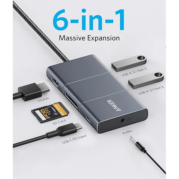 Anker Powerexpand 6 In 1 Usb C Hub With 4k Hdmi (6)