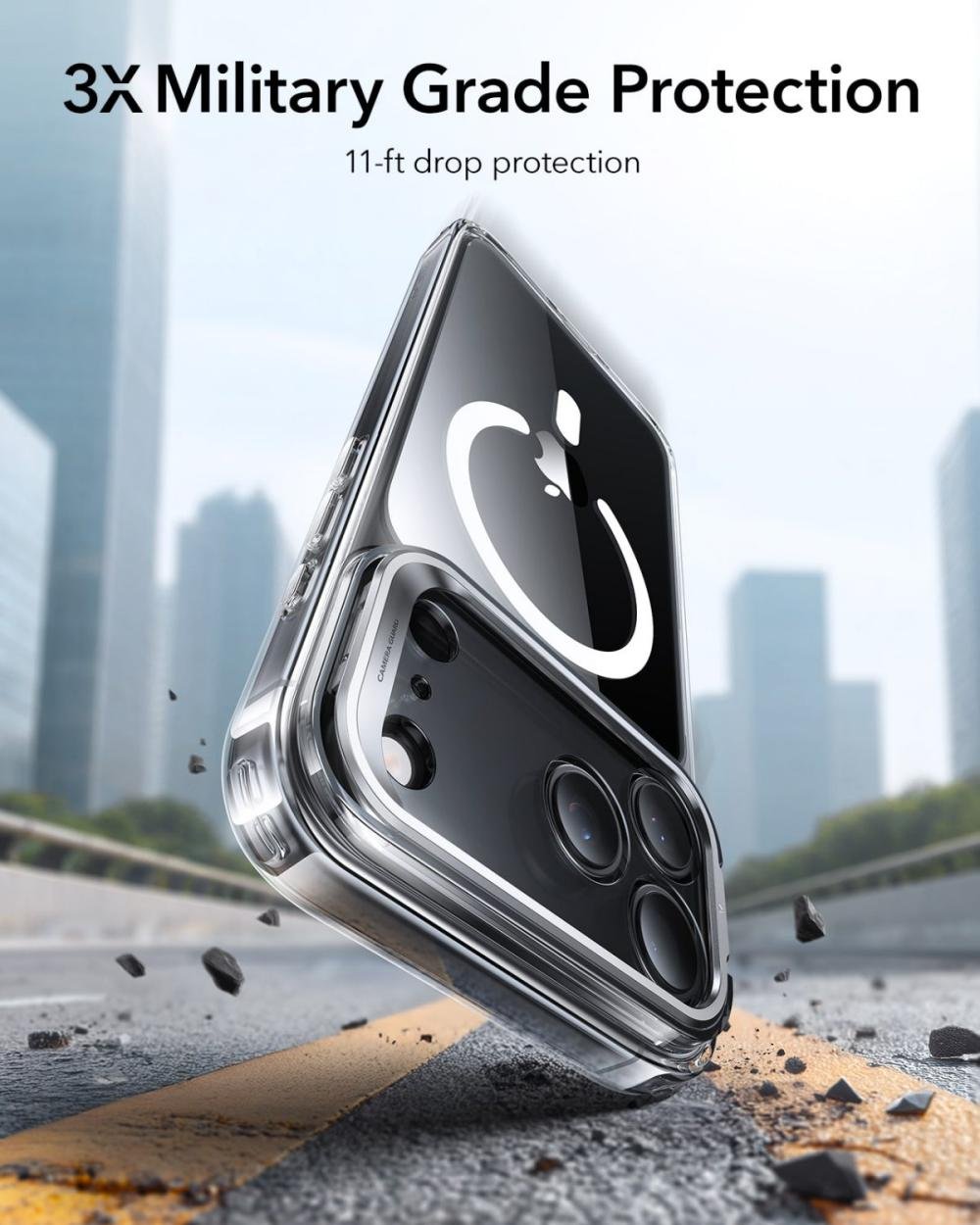 Esr Iphone 17 Series Clear Classic Stash Stand Case With Camera Control Button (2)