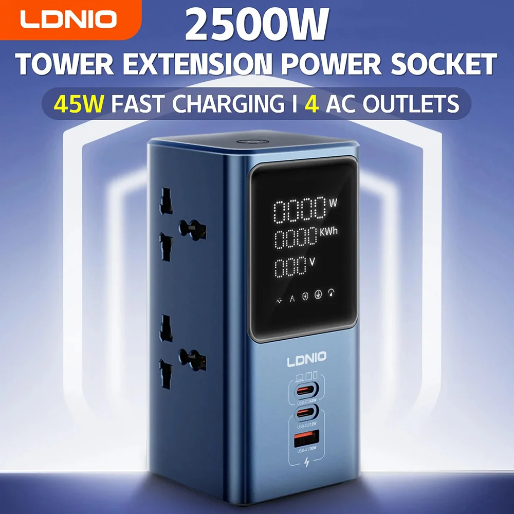Ldnio Sc2 Tower Extension Power Socket (1)