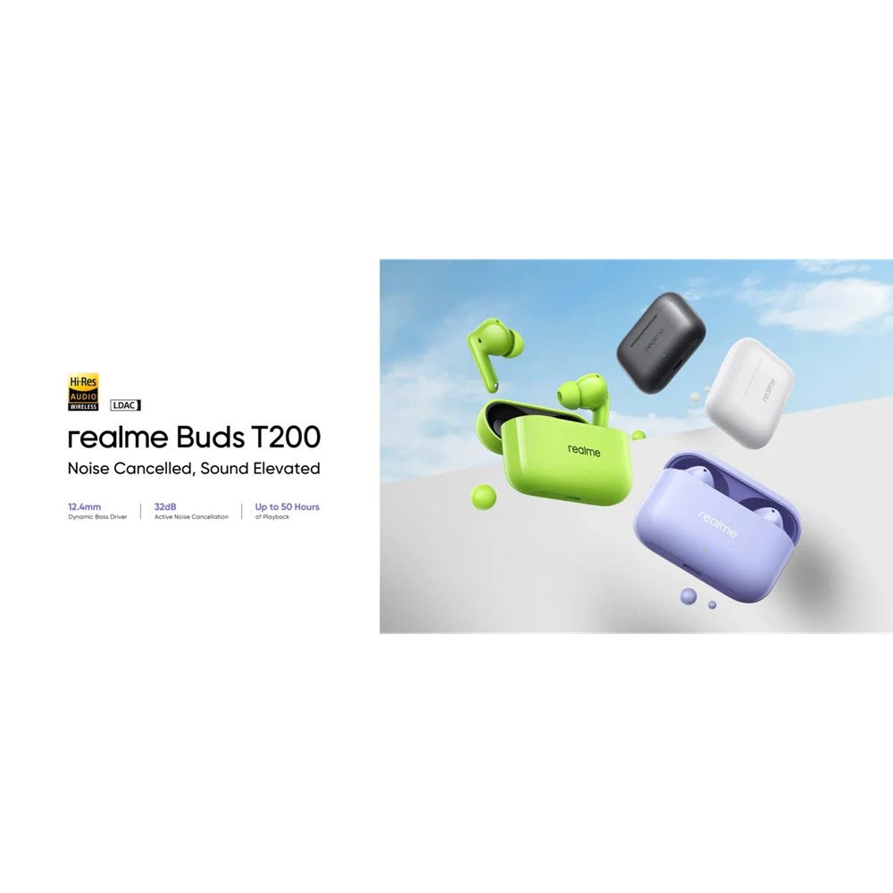 Realme Buds T200 Tws (5)