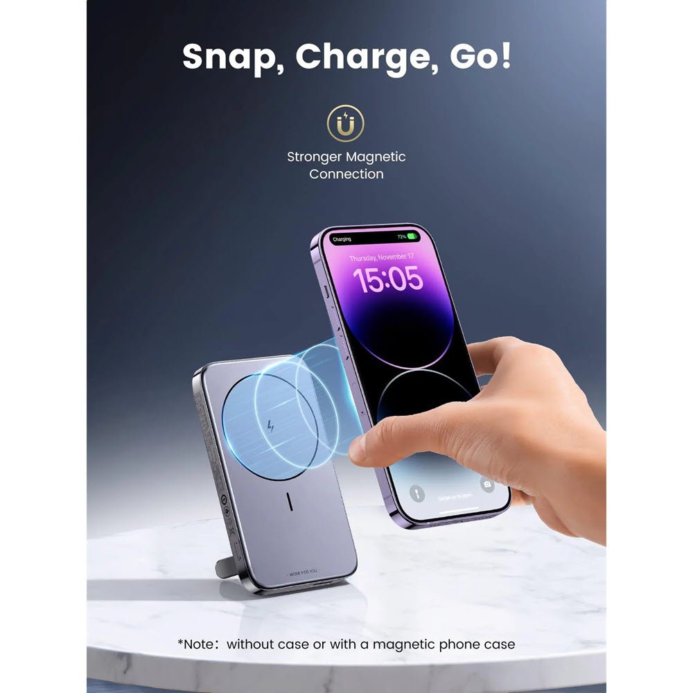 Ugreen Pb206 15086 10000mah Foldable Kickstand Magnetic Power Bank (4)