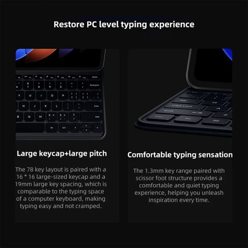 Xiaomi Pad 6s Pro Keyboard Double Sided Protective Case (1)
