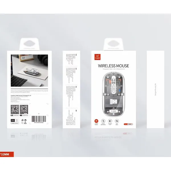Xundd Kb005 Wireless Transparent Optical Mouse (1)