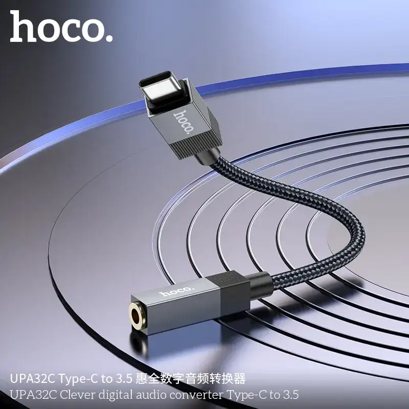 Hoco Upa32c Clever Usb C To 3 5mm Audio Converter (2)
