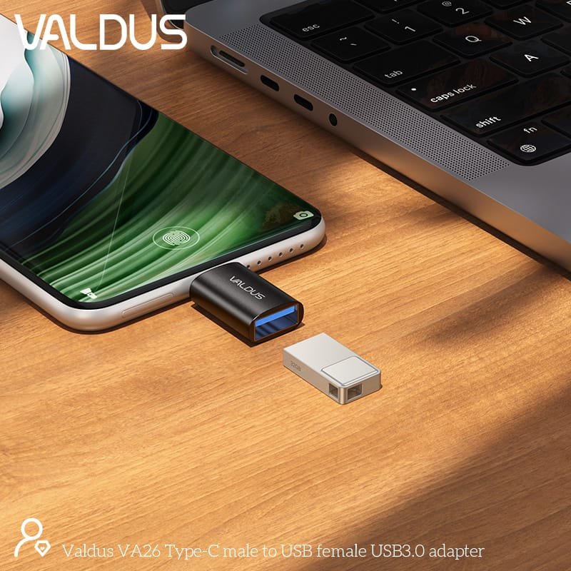Valdus Va26 Usb C Male To Usb A Female Otg Adapter (2)