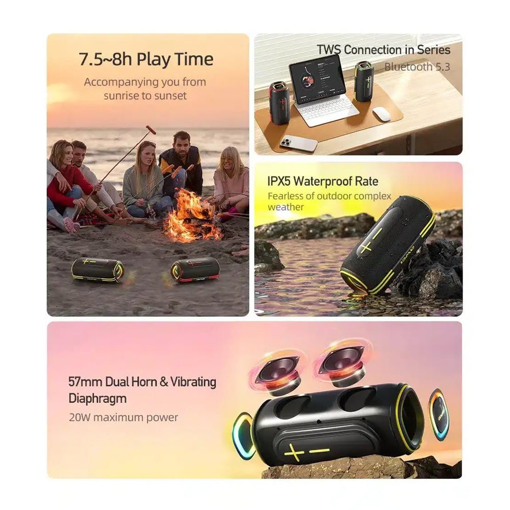 Awei Ka5 20w Portable Bluetooth Speaker 1 1