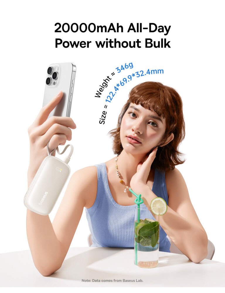 Baseus Power Bank Qpow 3 Ultra 22 5w With Detachable Cable 20000mah Cosmic Black E0027m00 (4)