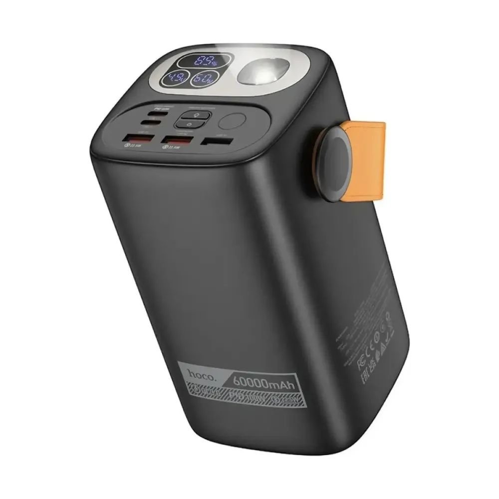 Hoco Db160 60000mah Pd100w Powerbank For Laptop With Fast Charging Flashlight 1