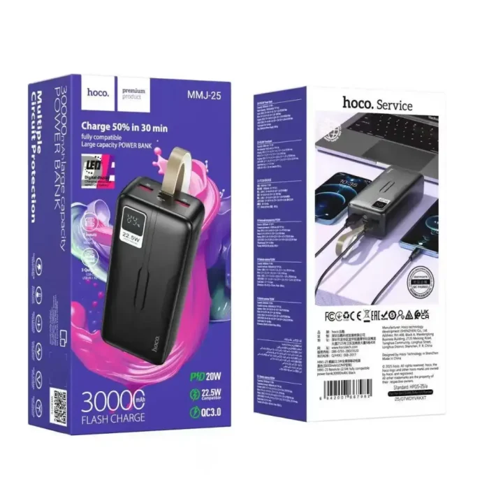 Hoco Mmj 25 Resolute 22.5w 30000mah Power Bank 700x700