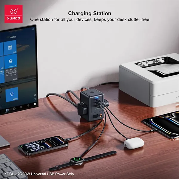 Xundd Xdch 123 30w Universal Usb Power Strip 4