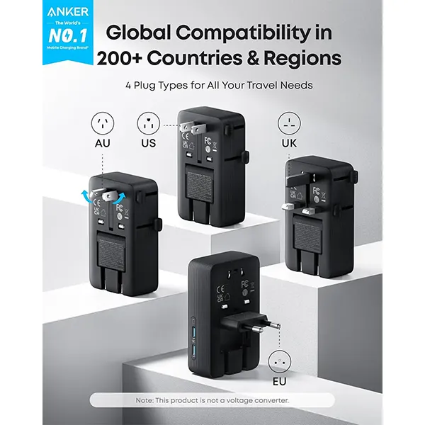 Anker Nano 5 In 1 Travel Adapter 6