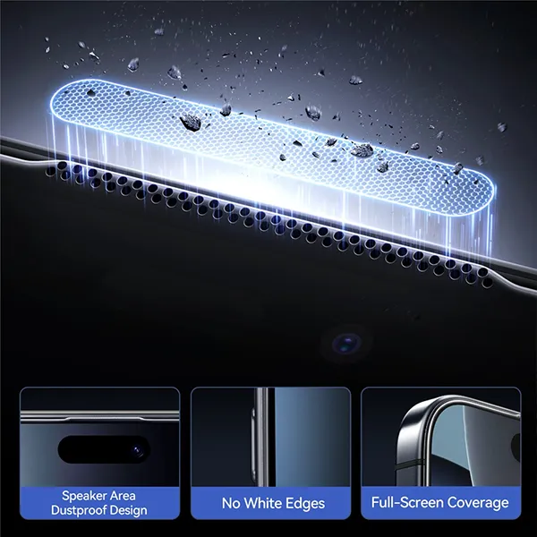 Joyroom Iphone 16 Pro Max 2.5d Hd Tempered Glass Screen Protector 4