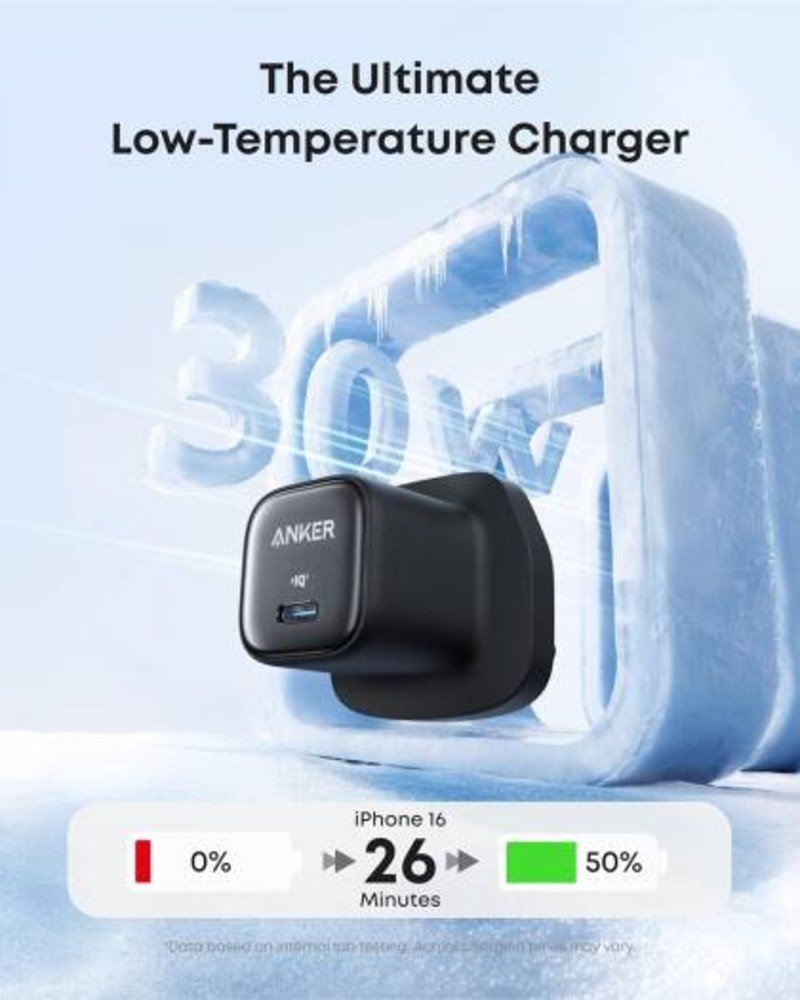 Anker Zolo 30w Pd 3 0 Charger With 1m Usb C Cable Black B2698k11 (3)