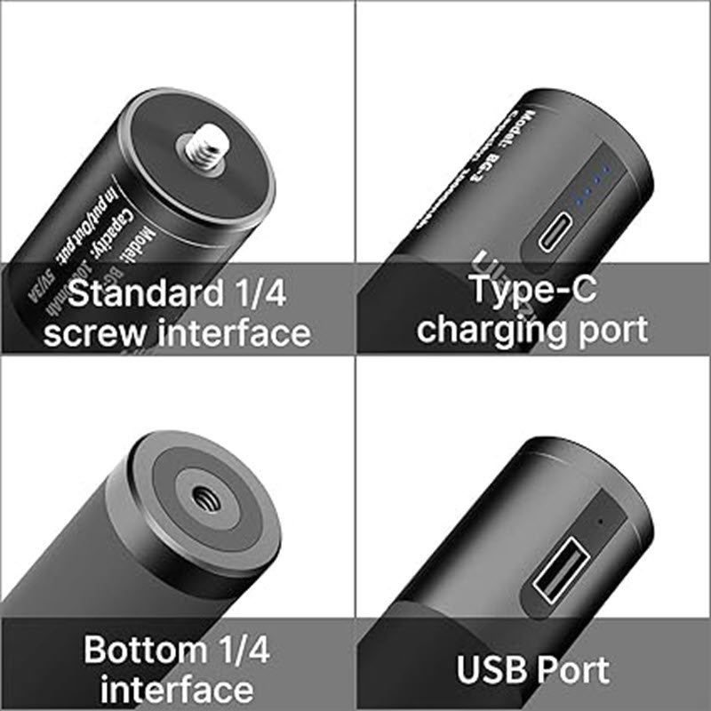 Ulanzi Bg 3 10000mah Capacity Powerbank Grip Mini Tripod Stand (3)