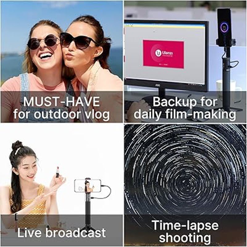 Ulanzi Bg 3 10000mah Capacity Powerbank Grip Mini Tripod Stand (5)