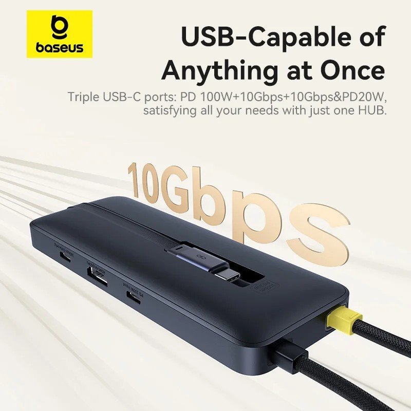 Baseus Dual Fast Charging 6 In 1 Hub (3)