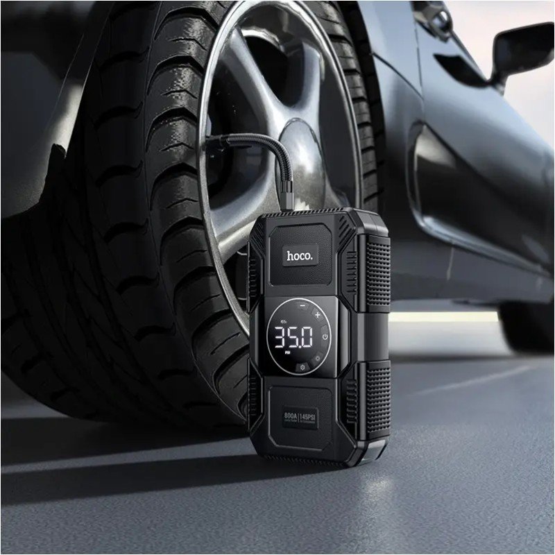 Hoco Qs6 3 In 1 Car Jump Starter Smart Tire Inflator (3)