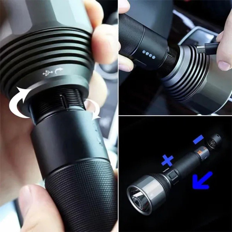 Xiaomi Nextool 5000mah Rechargeable 2000 Lumen Tactical Flashlight (4)