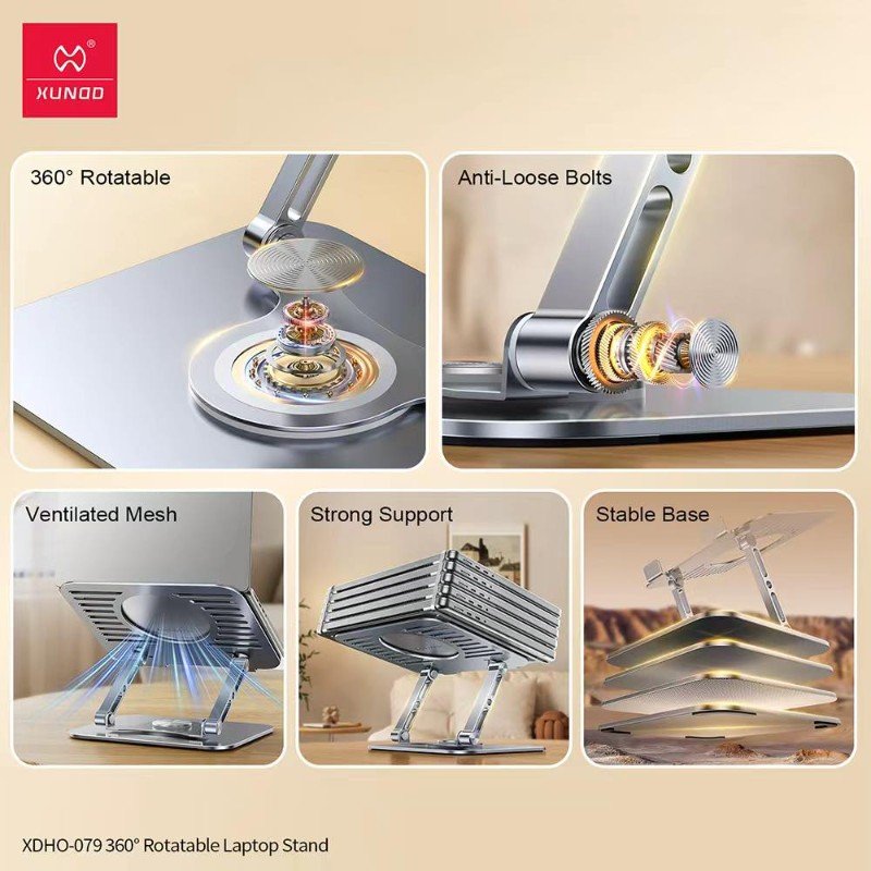Xundd Xdho 079 360 Rotatable Laptop Stand (3)