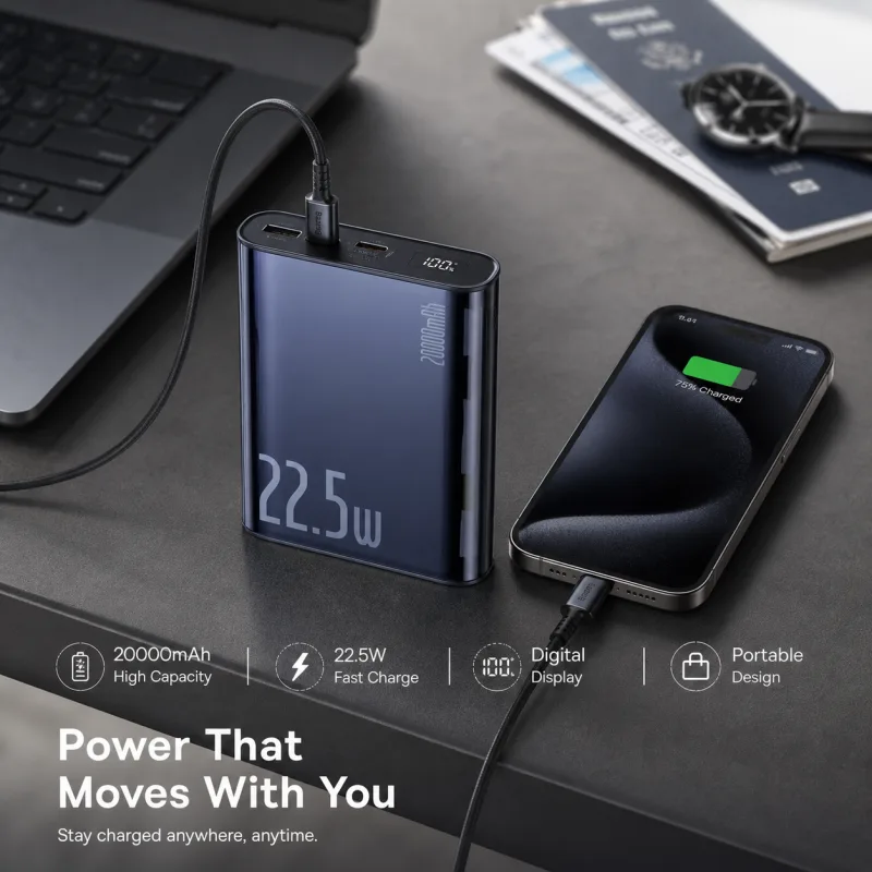 Baseus Explorer Semi Transparent 22.5W Power Bank 20000mAh