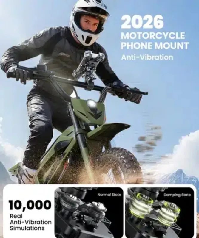 JOYROOM JR-ZS598 Shockproof Motorcycle Phone Mount Holder