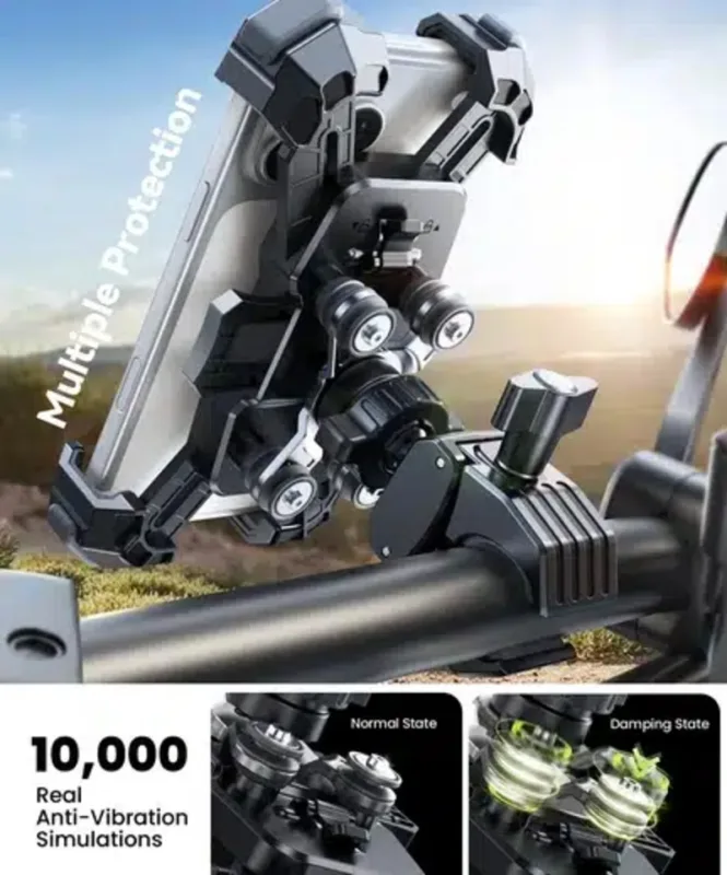 JOYROOM JR-ZS598 Shockproof Motorcycle Phone Mount Holder