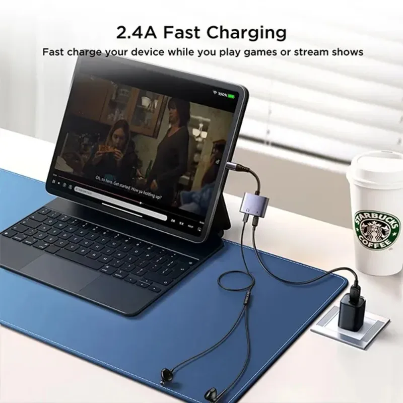 JOYROOM SY-L02 Lightning to Dual Lightning 2 in 1 Audio Adapter