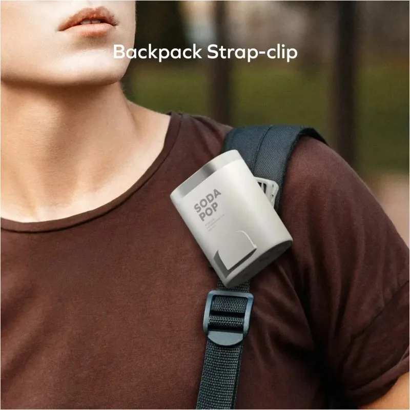 Momax 1° Go Clip IF23W Mini Fan 40,000 RPM High-Speed Cooling Fan | 3000mAh Rechargeable Clip-On