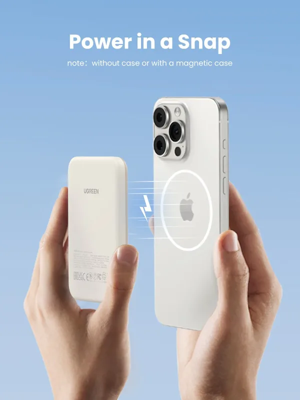 UGREEN 5000mAh Wireless Magnetic Power Bank