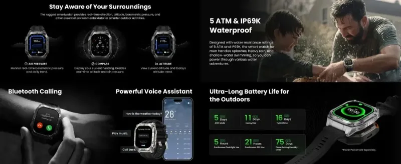 KOSPET TANK M4C Rugged Smartwatch