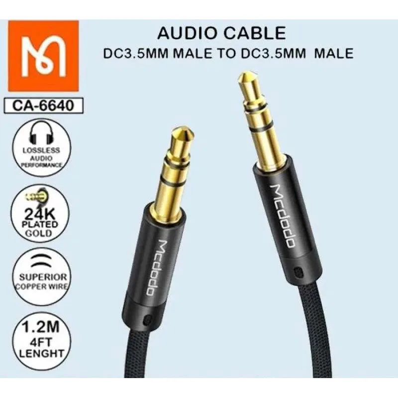 Mcdodo CA-6640 3.5mm Male to Male AUX Audio Cable