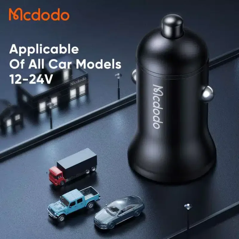 Mcdodo CC-268 45W PD Car Charger Dual Ports (Type-C & USB)