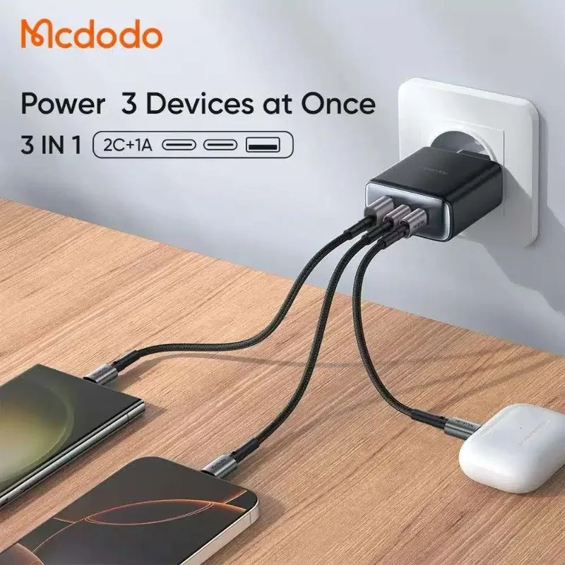 Mcdodo CH-4860 45W 3-Port Fast Charging Set