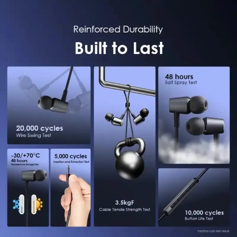 Powerful Oraimo Trumpet 3 OEP-E40 Wired Earphone