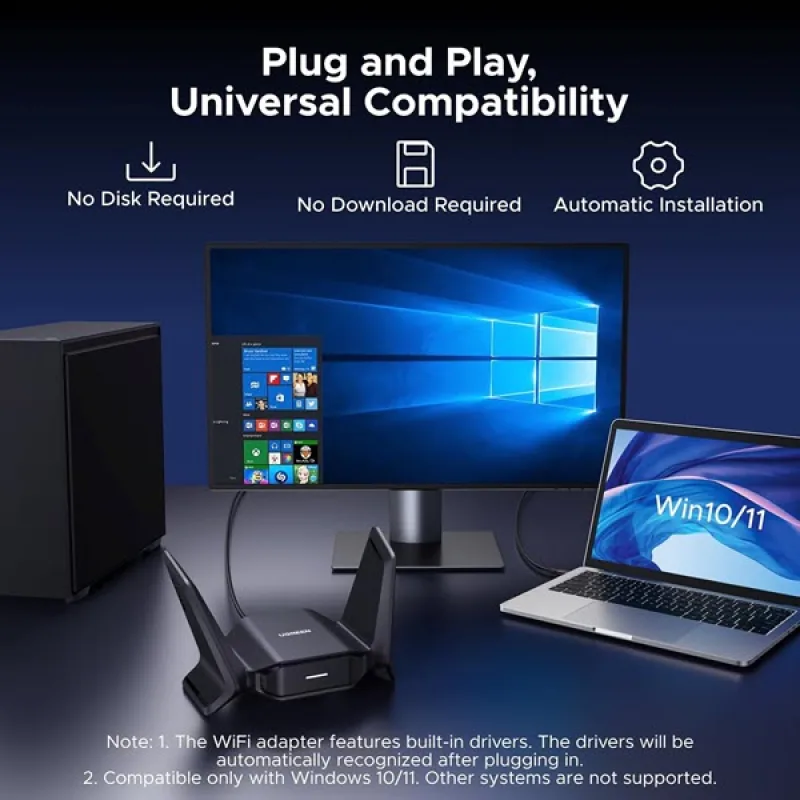 UGREEN CM995 (65813) BE6500 Wi-Fi 7 USB Adapter
