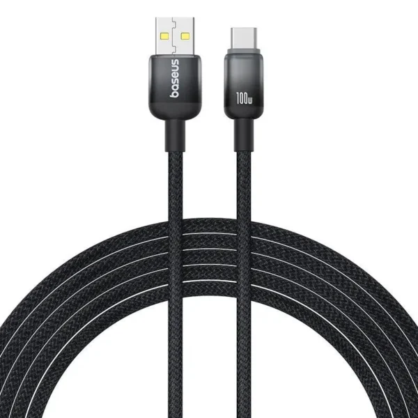 Baseus Cable 100W Usb to Type-c Discolor Series Fast Charging Data Cable Black 2M