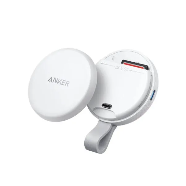 Anker MagGo USB-C Adapter with Portable Magnetic SD & TF Card Reader (A83D1)