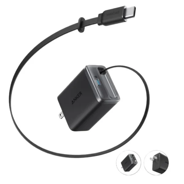 Anker Nano 35W Type-C Charger Adapter with Built in Cable | 35W PD Fast Charging