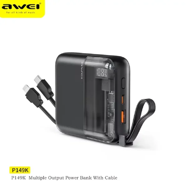 Awei P149K 10000mAH Portable Power Bank 22.5W Fast Charging