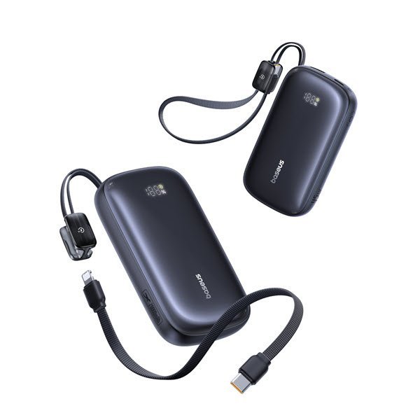 Baseus EnerFill FC21 Qpow 3 Ultra Power Bank – 45W Fast Charging, Digital Display, Built-in C to iP Cable